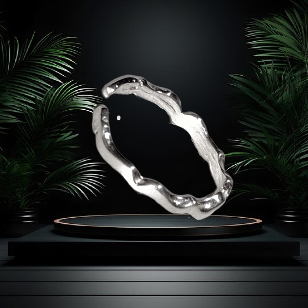 Sterling Silver Wave Shape Adjustable Toe Ring. - image 5